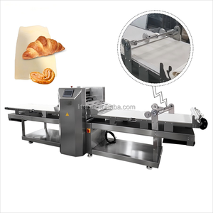 Machine automatique de stratification et de découpe de pâte feuilletée PLC nouvelle ajuste l'épaisseur des rouleaux de pâte et de farine pour les boulangeries pour le blé - Product Image 5
