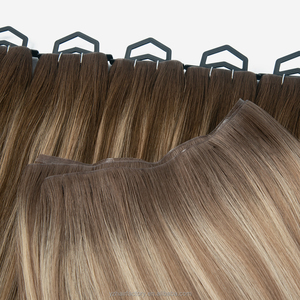 Extensions de cheveux vierges à double trame invisible sans couture 2026, extensions de cheveux longues à trame adhésive - Product Image 5