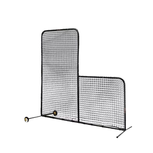Équipement d'entraînement de baseball en forme de L, direct usine, clôture d'exercice extérieure <span class=keywords><strong>anti</strong></span>-évasion de balles, avec filet en PE/Polyester - Product Image 1