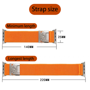 Cinturino Regolabile in <span class=keywords><strong>Nylon</strong></span> per <span class=keywords><strong>Apple</strong></span> <span class=keywords><strong>Watch</strong></span> 10, 46mm 42mm, Cinturino Elastico Intrecciato per <span class=keywords><strong>Apple</strong></span> <span class=keywords><strong>Watch</strong></span> Ultra 2 49mm - Product Image 6