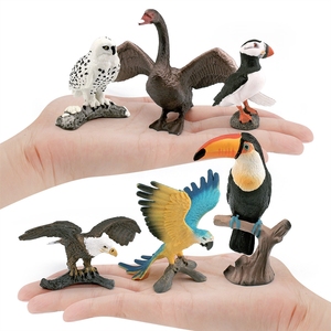 xinhen Modelos de aves de simulación transfronterizos: Búho nievoso, águila calva, guacamaya, cisne gris, <span class=keywords><strong>gaviota</strong></span>, serpiente, decoración estática de escritorio - Product Image 5