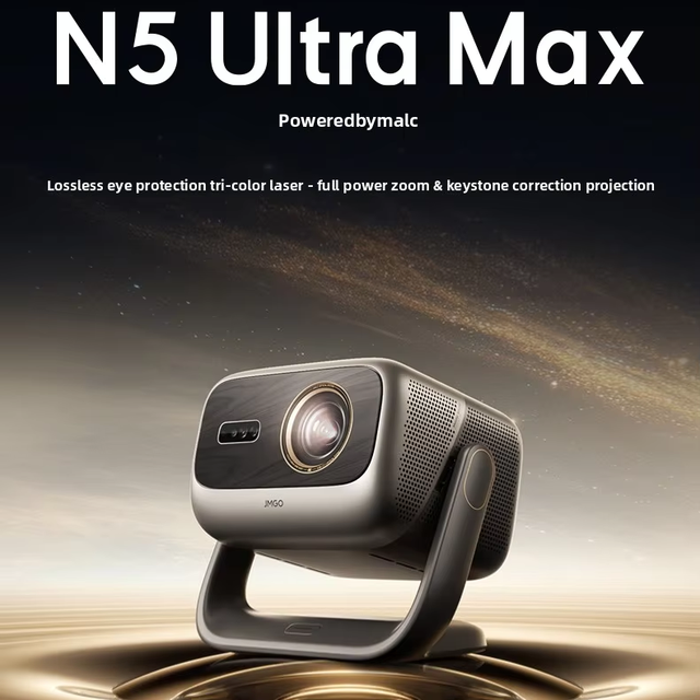 Hot JMGO N5 Ultra Max 4K Laser Projector DLP 5000 ANSI Lumens WiFi6 Android Smart Home Theater AI Optical Zoom Built-in Speakers