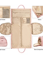 2024 Sac Tendance 45L PU Sacs à vêtements suspendus en cuir Rouleau de transport avec fermeture à glissière Chariot de voyage pliable et Gripsack