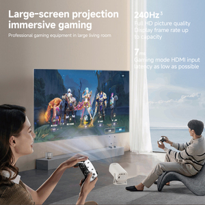 Proyector de juegos H713 4K Ultra 2025, gran oferta, <span class=keywords><strong>550</strong></span> lúmenes, 100 pulgadas, Android 10 BT5.0, Zoom automático, proyector de juegos portátil - Product Image 5