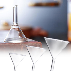 Entonnoirs de laboratoire en verre borosilicate, diamètres 100 mm, 75 mm, 50 mm, 40 mm, pour la recherche scientifique - Product Image 4