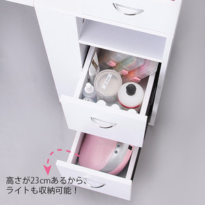 Table de manucure Daomeng C simple en métal, mobile, blanche, minimaliste, traditionnelle, pliable, pour une personne, avec tiroirs - Product Image 4