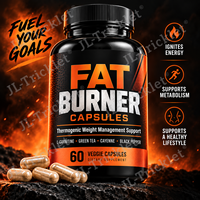 Capsules brûle-graisses avec acétyl-L-carnitine, thé vert, piment de Cayenne, 60 unités, gestion du poids, fabricant OEM, marque privée