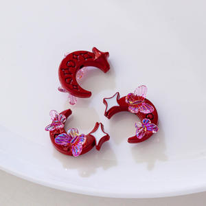 Sweet Style DIY Jewelry Accessory Materials New Loose Star <b>Moon</b> Butterfly Alloy Beads Transparent Lucite for <b>Bracelets</b> Necklaces - Product Image 6