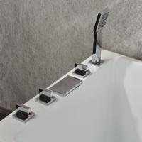 Baignoire moderne personnalisée indépendante Baignoire en acrylique Baignoire profonde pour une personne adulte Salle de bains luxueuse Design minimaliste
