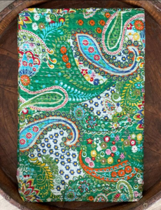 ผ้าห่มคันธาพิมพ์ลายด้วยมือจากผ้าฝ้าย, ผ้าคลุมเตียงงานแฮนด์เมดแบบ Patchwork, ขนาด Twin 60x90 และ King 90x108 - Product Image 6