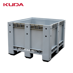 KUDA 1210A-FBKBX Plastic <strong>Pallet</strong> Box <strong>Container</strong> Mega Bin Heavy Duty <strong>Stackable</strong> ISO Plastic Storage <strong>Containers</strong> Box with Lids - Product Image 4