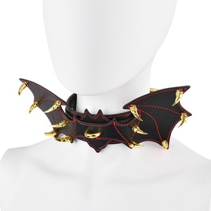 Collar de Bondage de Vampiro FUNSM, Collar de Tracción de Cuero con Cadena de Metal, Juego de Roles, Fetiche, SM, Juego Sexual, Juguetes Sexuales para Adultos, Venta al por Mayor - Product Image 5