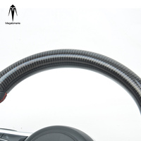 Compatible avec VW Golf 7 GTI Passat Polo Scirocco MK6 MK5 GTD GTE Volant LED Racing MK7 Fibre de Carbone 2014-2018 Support Durable