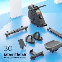 Home Niveles de resistencia de la máquina Capacidad de carga Ftiness Workout Remero magnético Remo