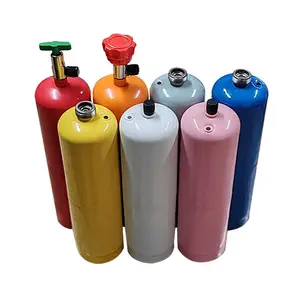 Refrigerant Gas R134a Cylinder Pressure 1000g Steel Gas Cylinder With Valve