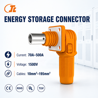 Connecteur haute puissance étanche IP67 70A-500A 1500V DC, connecteur de batterie en cuivre plaqué argent pour système d'énergie solaire