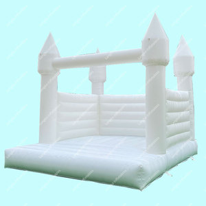 Casa di rimbalzo rosa pastello bianca del castello di salto rimbalzante gonfiabile commerciale materiale del PVC per il noleggio del partito degli adulti dei bambini - Product Image 4