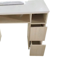 Table de manucure à ongles en marbre, mobilier Commercial de Salon, en métal, installations de loisirs contemporain, 1 pièce