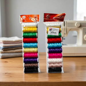 Filo Rotondo in Poliestere Durevole Erpsl, Confezione da 10 Pezzi, 12 Pacchi, Colori Vivaci, Lunghezza 15cm, Spessore 2mm, Modello 18090 per Cucito - Product Image 3