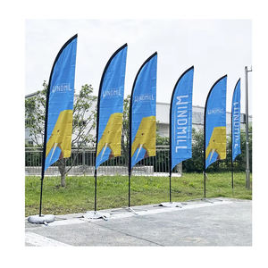 Banderas de plumas al aire libre personalizadas al por mayor banner de playa volador para publicidad promocional - Product Image 1