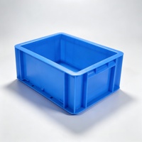 Caisse de transport en plastique robuste, caisse en plastique solide empilable de norme européenne pour le stockage de composants automobiles et électroniques
