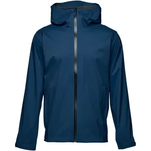 Brand Custom Men's 100% Nylon Waterproof Windbreaker Hooded Jackets Camping Lightweight for Men