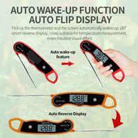Thermomètre numérique pour barbecue avec écran LCD pour la cuisson des aliments, de la viande, du grill, du four, de la pâtisserie, de la cuisine et de l'usage domestique