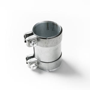 뜨거운 판매 저렴한 하이 퀄리티 55*150mm 아연 도금 배기 파이프 커넥터 헤비 듀티 슬리브 이중 클램프 - Product Image 1