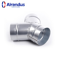 NUEVO Conector en Y Flexible para HVACR, Tubo de Escape Moderno para Cocina, 100*80 315*315, Conexión en Y de Hierro sin Goma