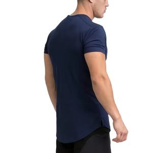 Vêtements de sport personnalisés T-shirt en coton Homme Vêtements de fitness Vêtements de sport T-shirts tendance Été Toutes les couleurs Coupe ajustée T-shirt homme - Product Image 3