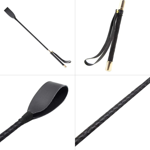 Fouet d'entraînement équestre en cuir PU, anti-choc, portable, accessoire d'apprentissage pour la course et la performance - Vente en gros - Product Image 6