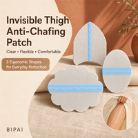 Patchs réutilisables anti-frottement pour cuisses en film PU et gel de silicone, transparents, imperméables et respirants pour femmes, usage quotidien