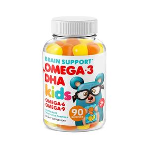 Bonbons gélifiés <span class=keywords><strong>Omega369</strong></span> pour enfants, best-seller OEM, Omega-3 Omega-9 DHA pour une meilleure densité osseuse, flacon de 90 unités - Product Image 1