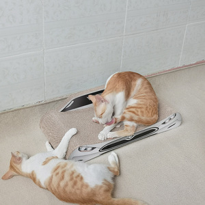Corrugated Cardboard <b>Cat</b> Scratcher Sports Car <b>Sofa</b> Durable Claw Sharpening Toy For <b>Cats</b> All Seasons Modern Design - Product Image 3