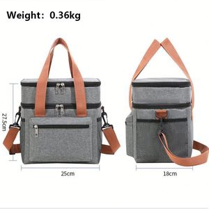 Sac isotherme souple et imperméable pour pique-nique, glacière de transport pour aliments, idéal pour le camping et les escapades de fin de semaine, avec réduction en gros - Product Image 5
