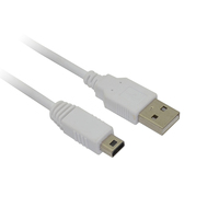 Cable de carga de alimentación USB de 3M y 10 pies para mando de Wii, controlador Wii Pad y Joypad, color blanco