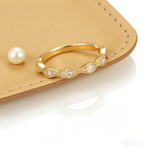 Bague de fiançailles et de mode personnalisée en or massif 10K/14K/18K, argentée, avec pierre de laboratoire CVD de qualité IGI VVS-VS, taille brillant classique, style cluster - Product Image 4