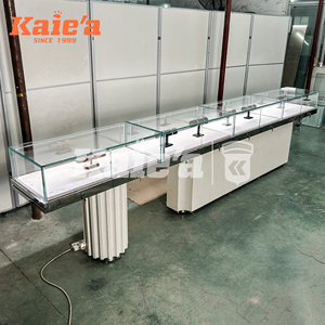 Sang Trọng Kim Loại Khung Đồ Trang Sức Showcase Tầm Nhìn Cao Bán Lẻ Cửa Hàng Hiển Thị Hiển Thị Trường Hợp Kính Hiển Thị Truy Cập Với Ánh Sáng - Product Image 1