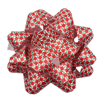 Grand nœud étoile en ruban métallique plastique de 10 pouces pour Noël, anniversaire, Halloween, fête, emballage cadeau, mariages, fêtes