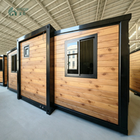 Maisons préfabriquées, fabricant chinois, maison préfabriquée à 3 chambres, maison modulaire de 20 pieds, maison préfabriquée extensible en conteneur avec toilettes