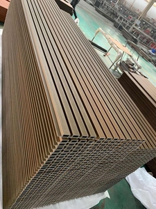 Revêtement mural en bois écologique, panneau mural WPC, panneaux de bardage de haute qualité, élégants, résistants à l'<span class=keywords><strong>humidité</strong></span>, revêtement mural moderne - Product Image 3