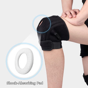 Genouillère de sport en néoprène épais personnalisée, respirante, antidérapante, avec rotule ouverte, sangles réglables, compression, ressort pour le genou - Product Image 6