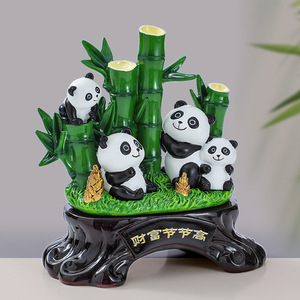Figurine de panda en résine, décoration de maison, cadeau pour salon, armoire à vin, entrée - Product Image 3