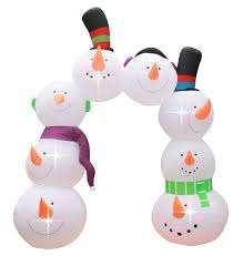 <span class=keywords><strong>Arche</strong></span> de Noël gonflable Waterhan FDP54H279 avec Père Noël, Bonhomme de neige et Élan, lumières LED, en PVC, étanche, alimentation par prise, commande filaire - Product Image 4