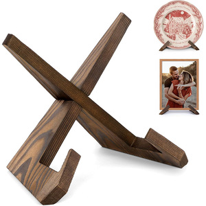 Étagère de bureau en bois rectangulaire à un seul niveau pour cadre photo et présentation décorative - Product Image 3