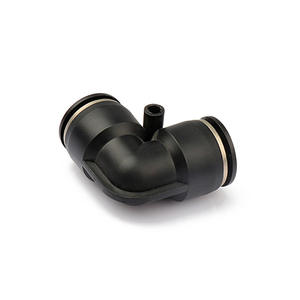 Conector Neumático Rápido de Plástico en Ángulo Recto de Dos Vías Tipo L para Manguera de Aire, Tamaño de Tubo de 8 mm, PV06-08-10-12 - Product Image 1