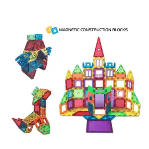 106PCS Magical Magnetic Building Baustein sätze Magnetic Tiles Toys