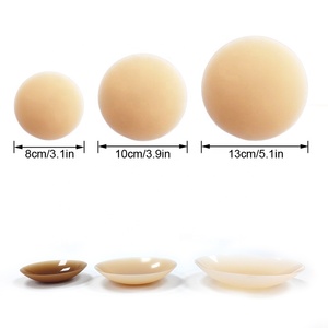 Custom Ultra Thin Seamless Opaque Matte Pasties Invisible Reusable 8cm Glue <strong>Free</strong> Bra <strong>Silicone</strong> Self Adhesive <strong>Nipples</strong> Cover