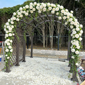 Arche élégante en aluminium avec <span class=keywords><strong>treillis</strong></span> thermocuit <span class=keywords><strong>pour</strong></span> mariages, jardins, clôtures de sécurité, support <span class=keywords><strong>pour</strong></span> roses grimpantes et glycines - Product Image 1