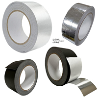 Ruban adhésif en aluminium conducteur renforcé résistant à la chaleur pour l'étanchéité des conduits de ventilation CVC et la réparation de conduits métalliques, idéal pour les gaines de sèche-linge et les tuyaux.